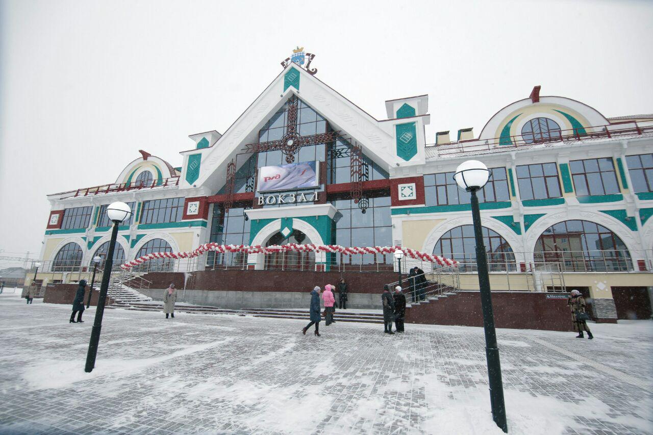 Вокзал города Белово Кемеровской области